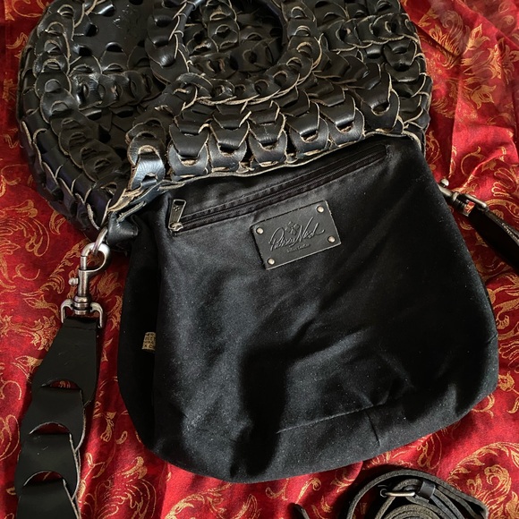 Patricia Nash Black Ticci & matching removable guitar strap. - Picture 6 of 6